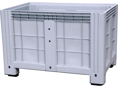 Контейнер 1200х800х800 сплошной, на ножках, арт. SDBOX 1208 S серый, код: 05460
