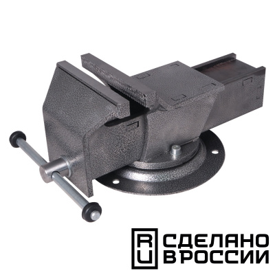 Тиски слесарные поворотные Калибр ТПСН-150ИС, Россия