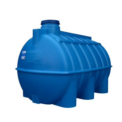 Транспортировочная овально-горизонтальная емкость Aquaplast 2000 л Синий