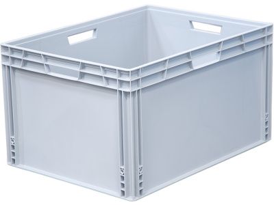 Ящик сплошной 800×600×440 мм, объем 211.2 л., арт.: SPK 8644, серый, код: 24295