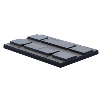 Крышка пластиковая BL 1200х800х50 мм чёрная N1 (05.016.1)