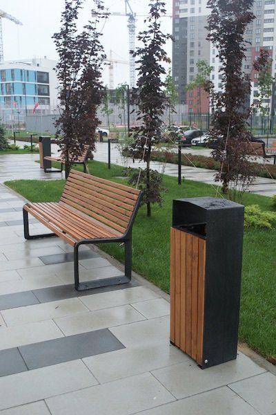 Урна стальная «Новая Москва» Нержавеющая сталь