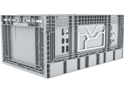 Ящик 600х400х270 с перфорацией , складной, код: 34390