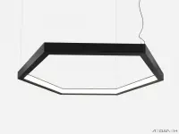 Шестиугольный светильник HEXAGON DENTRO 6000K 72W