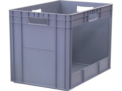Ящик 600x400x420 сплошной с вырезом, код: 33143
