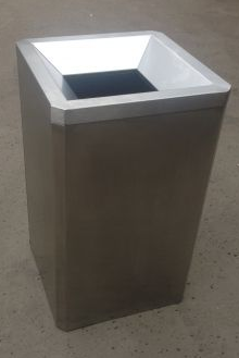 Урна Рондо, 440х440х740, шлифованная, с емкостью 75 л