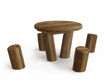 Стол с пеньками HARDWOOD «Лесной»