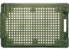 Ящик перфорированный 600×400×200, арт.: 102, объём 37, зелёный, код: 00338