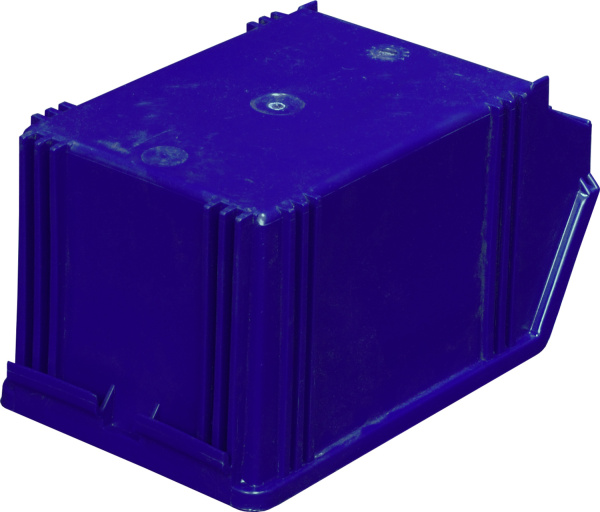 Ящик сплошной 250×148×130 мм, объем 4.81 л., арт.: 7967, синий, код: 01705