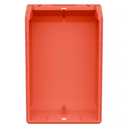 Складской лоток Logic Store 350x225x150 мм красный с отверстиями для продольной перегородки
