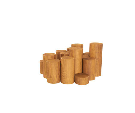 Пирамида из бревен HARDWOOD «Щёлково»