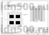 Лежачий полицейский ИДН-500-1 основной элемент КОМПОЗИТ с прямоугольными белыми светоотражателями