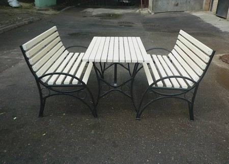 Скамейка стальная «Бульвар» 3,0 м (3 опоры)