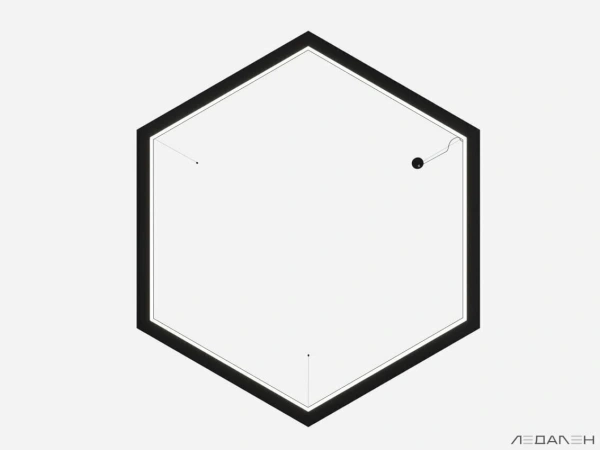 Заказать шестиугольный светильник hexagon dentro 6000k 72w артикул  с доставкой