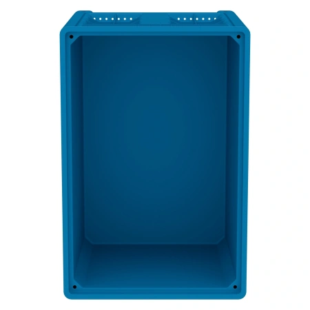 Большой контейнер 1200x800x800 мм iBOX голубой со сплошными стенками и дном, на ножках
