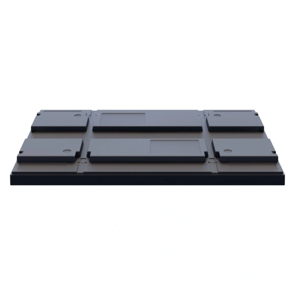 Крышка пластиковая BL 1200х800х50 мм чёрная N1 (05.016.1)