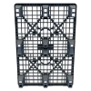 Пластиковый паллет 1200x800x140 мм серый перфорированный на ножках с бортиком