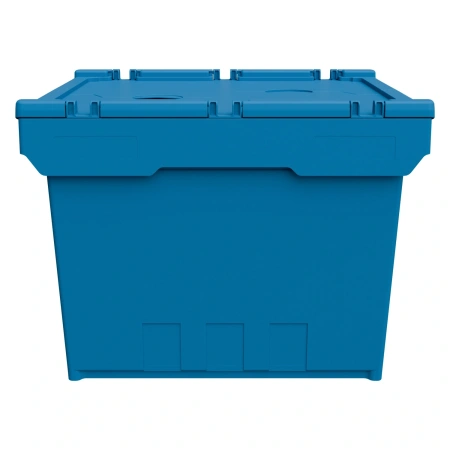 Вкладываемый контейнер INSTORE KVR-6442 600х400х420 мм голубой с усиленным дном и распашной крышкой