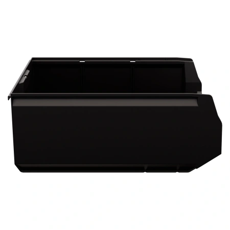 Складской лоток Logic Store 500х300х200 мм чёрный ЭКО с отверстиями для перегородок N2 (12.406.2)