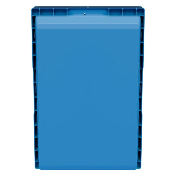 Вкладываемый контейнер INSTORE KV-6417 600х400х196 мм голубой со сплошным дном и распашной крышкой