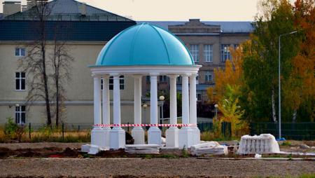 Ротонда тип 1, 8 колонн, диаметр 4000 мм Пол со ступенью