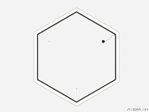 Заказать шестиугольный светильник hexagon 6000k 72w артикул  с доставкой
