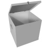 Ящик для ветоши 500x500x500 мм Белый