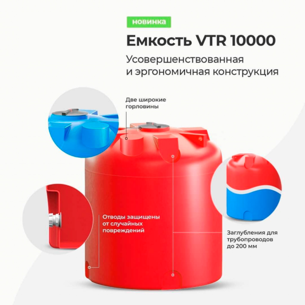 Емкость VTR 10 000 синяя