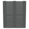 Пластиковый паллет 1200x1000x150 мм серый перфорированный на 3-х полозьях с бортиком