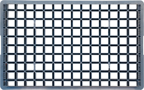 Ящик перфорированный 740×465×145, арт.: 401-А, объём 30, серый, код: 00454