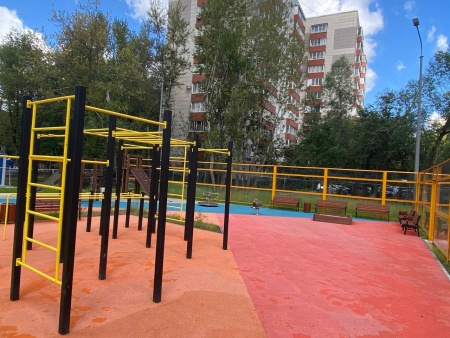 Спортивный комплекс для воркаута «Геракл 1000» (23,9 м2)