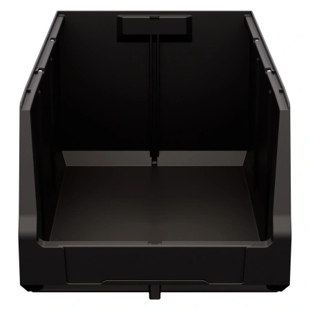 Складской лоток Logic Store 500х300х250 мм чёрный ЭКО с отверстиями для перегородок N2 (12.407.2)