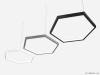 Купить шестиугольный светильник hexagon dentro 3000k 144w с доставкой