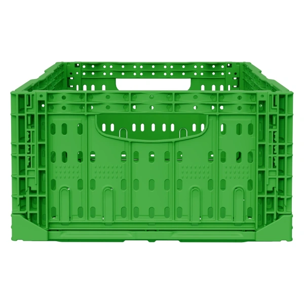 Складной ящик FC-4317 400х300х170 мм салатовый перфорированный