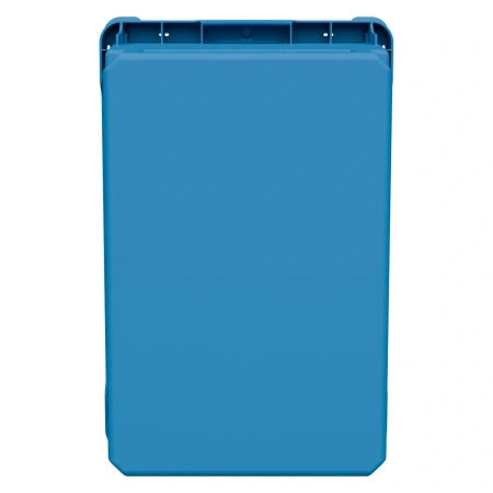 Вкладываемый контейнер INSTORE KV-6437 600x400x370 мм голубой со сплошным дном