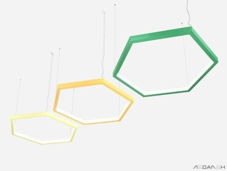 Купить шестиугольный светильник hexagon dentro 3000k 144w с доставкой