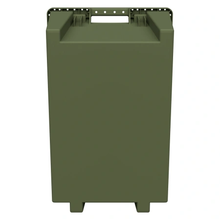 Поворотно-вкладываемый контейнер INSTORE KD-6430.1 600х400х301 мм зелёный ЭКО со сплошным дном