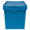 Вкладываемый контейнер INSTORE KV-6442.1 600х400х420 мм голубой со сплошным дном и распашной крышкой