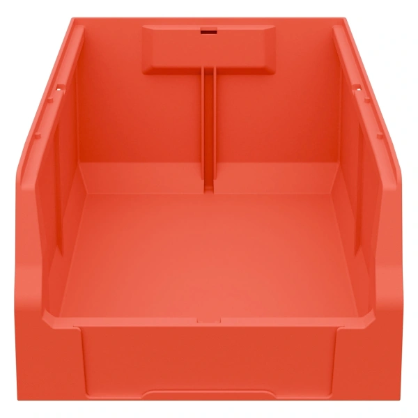Складской лоток Logic Store 400x225x150 мм красный с наклейкой 50x70 мм сбоку