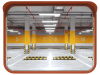 Зеркало сферическое прямоугольное из нержавеющей стали 600х800 мм