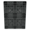 Пластиковый паллет 1470x1140x180 мм серый сплошной на 3-х полозьях