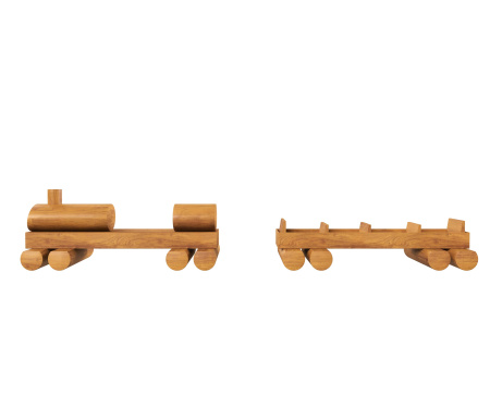 Игровой элемент HARDWOOD «Паровозик с вагонами»