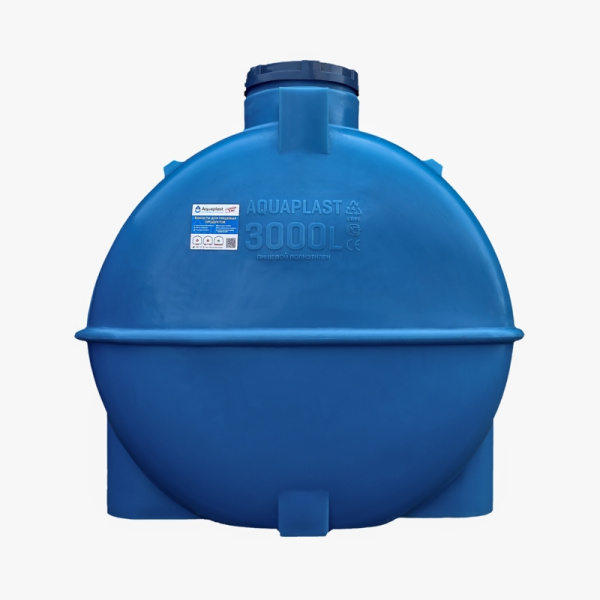 Транспортировочная овально-горизонтальная емкость Aquaplast 3000 л
