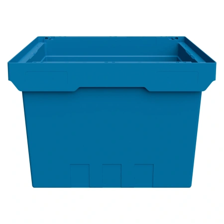 Вкладываемый контейнер INSTORE KV-6442 600x400x420 мм голубой со сплошным дном