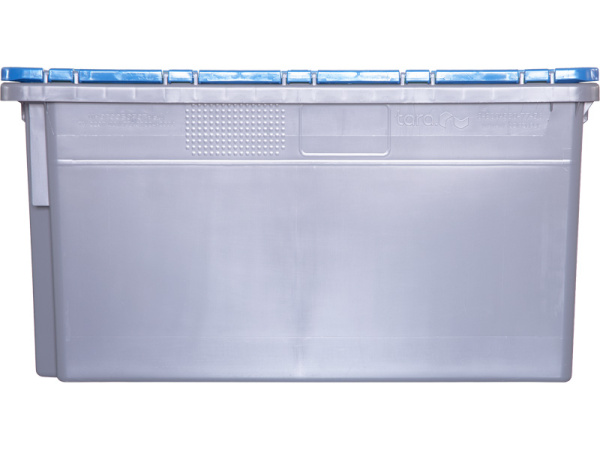 Ящик с крышкой п/э 600х400х315 сплошной, гладкое дно, морозостойкий Safe PRO, код: 33150
