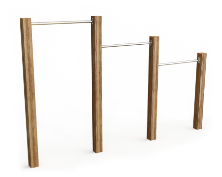 Турник тройной WOOD&SPORT «Брисбен»