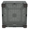 Большой контейнер 1130x1130x760 мм iBOX светло-серый c перфорированными стенками и дном, на ножках