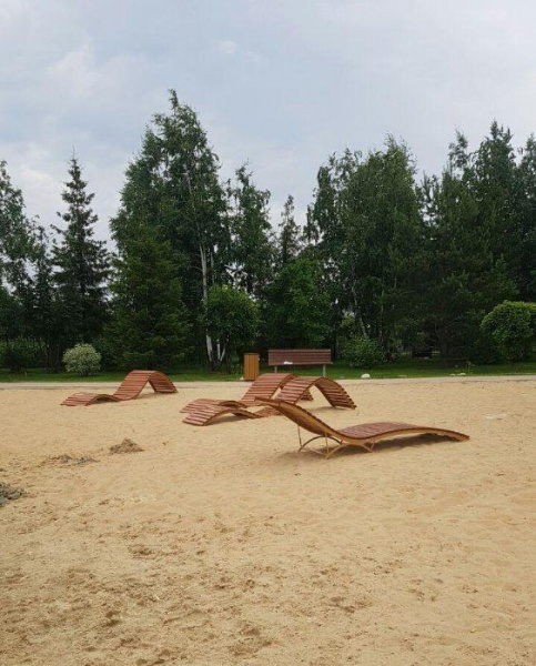 Парковый лежак «Волна» 140 см