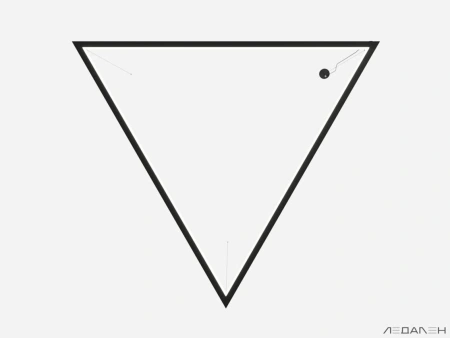 Купить треугольный светильник triangolo dentro 6000k 48w с доставкой