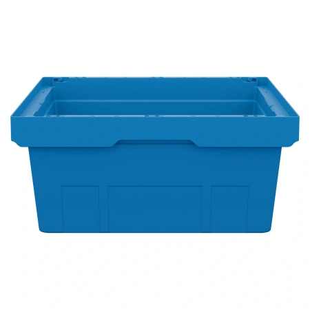 Вкладываемый контейнер INSTORE KV-6427 600x400x272 мм голубой со сплошным дном